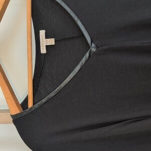 Anthropologie Bordeaux Black Textured Long Dolman Sleeved Sweater size medium